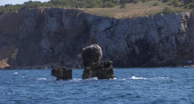 L’Escala depuis la mer