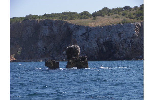 L’Escala depuis la mer