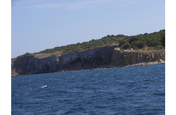 L’Escala depuis la mer