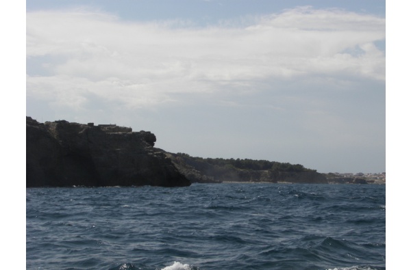 L’Escala depuis la mer