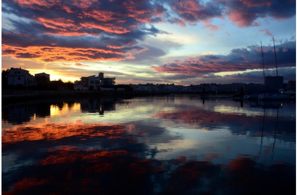 Amanecer y atardecer