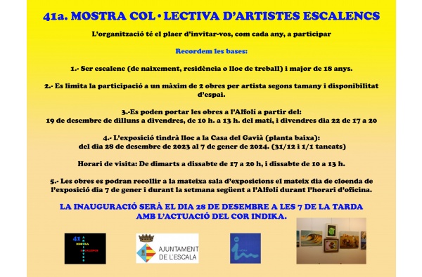 41a. Mostra col·lectiva d'artistes escalencs